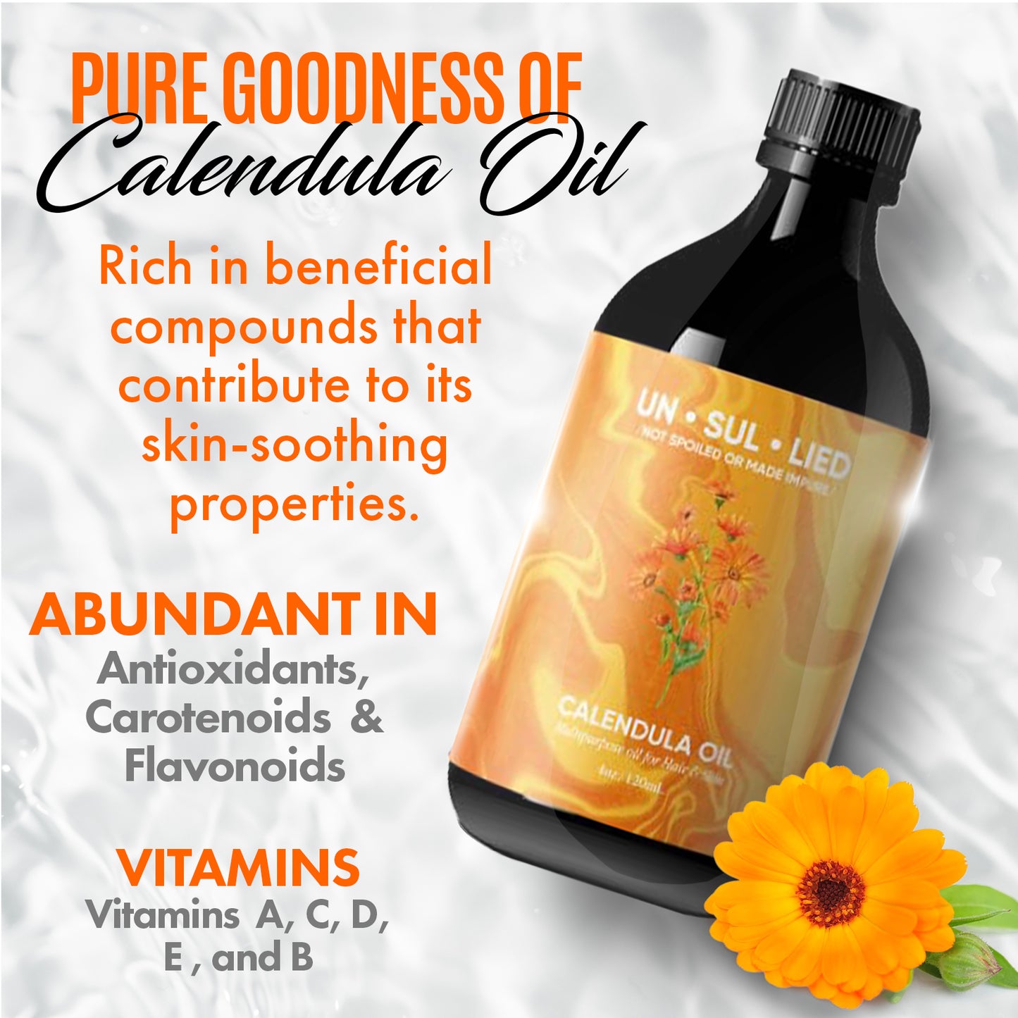 Calendula Skin calming massage oil