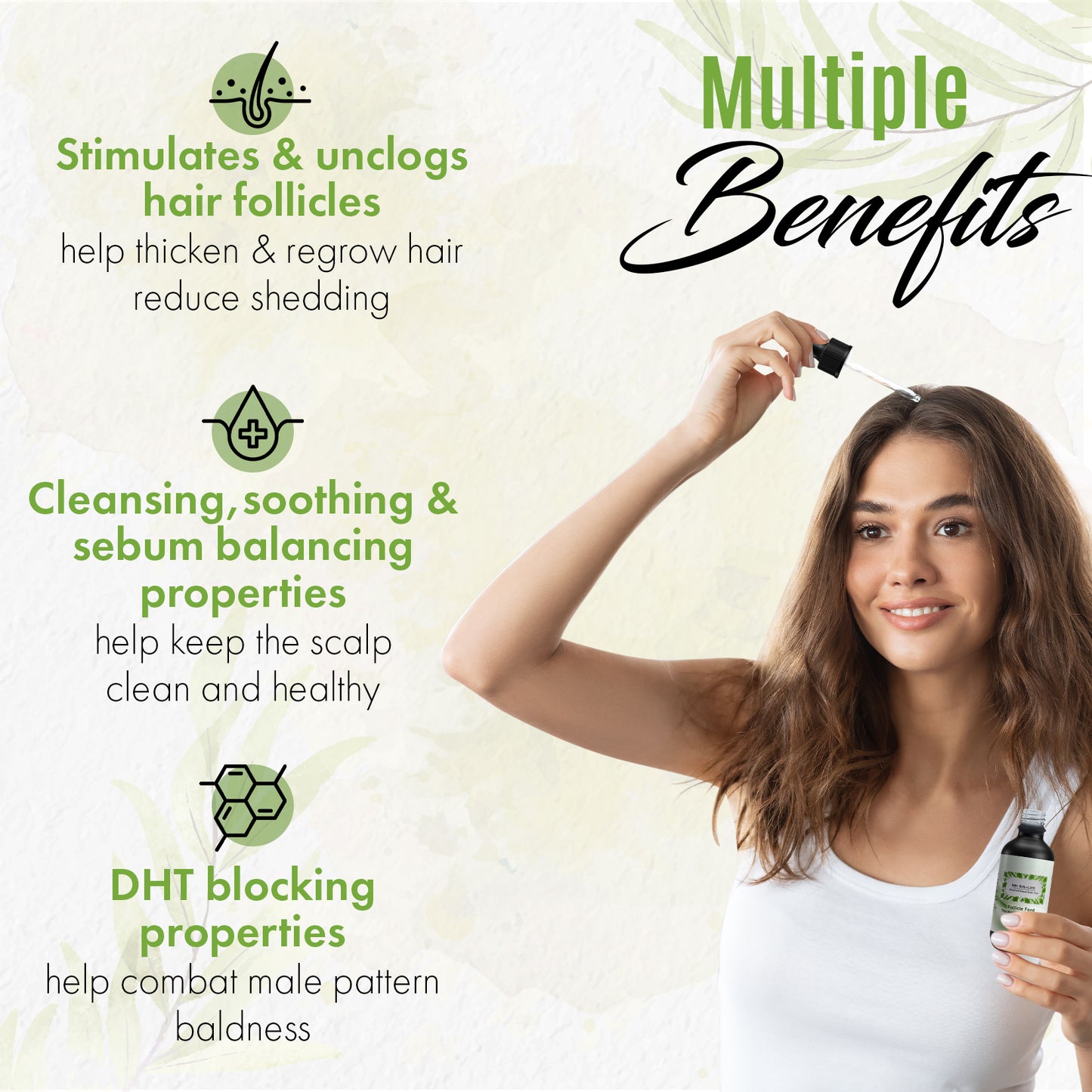 2 pack Follicle Feed Thickening Hair Growth Oil